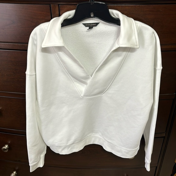 Banana Republic Factory Fleece Polo Sweatshirt - Picture 1 of 5